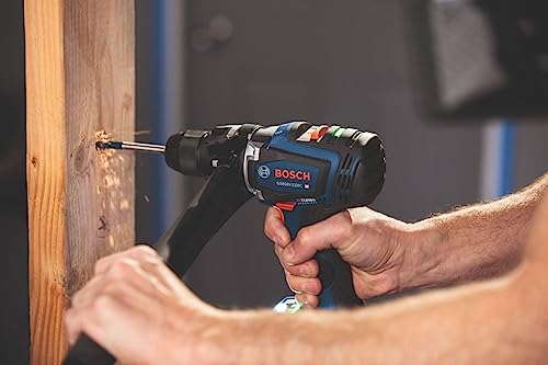 BOSCH GXL18V-260B26 18V 2-Tool Combo Kit with 1/2 In. Hammer Drill/Driver, 1/4 In. and 1/2 In. Two-In-One Bit/Socket Impact Driver, (1) CORE18V 8 Ah Battery and (1) CORE18V 4 Ah Battery