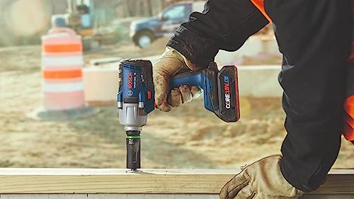 BOSCH GDS18V-330CN 18V Brushless Cordless Connected-Ready 1/2 In. Mid-Torque Impact Wrench with Friction Ring and Thru-Hole (Bare Tool)