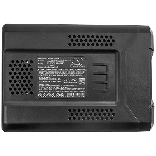 Qigenia G80B4 Replacement Battery for Greenworks GD80CS50 Pro 80V 24-Inch Brushless Hedg GST80320 GD80BL STBA80L210,GBA80500 2901302 GBA80250 GBA80200 GBA80400 Battery (2000mAh/80.0V)