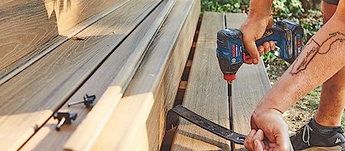 BOSCH GXL18V-260B26 18V 2-Tool Combo Kit with 1/2 In. Hammer Drill/Driver, 1/4 In. and 1/2 In. Two-In-One Bit/Socket Impact Driver, (1) CORE18V 8 Ah Battery and (1) CORE18V 4 Ah Battery