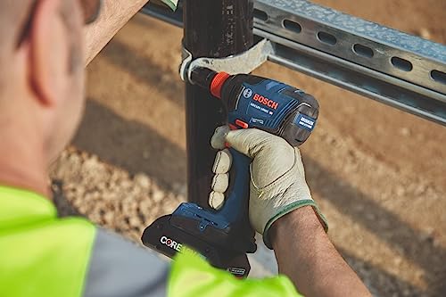 BOSCH GXL18V-260B26 18V 2-Tool Combo Kit with 1/2 In. Hammer Drill/Driver, 1/4 In. and 1/2 In. Two-In-One Bit/Socket Impact Driver, (1) CORE18V 8 Ah Battery and (1) CORE18V 4 Ah Battery