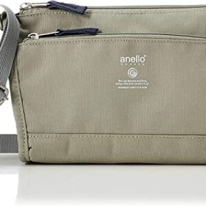 Anero Grande CABIN GTM0173Z Mini Shoulder Bag, Lightweight, Water Repellent, Multiple Storage, Gray Beige