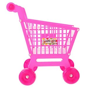 stobok baby push car 1pc mini supermarket cart toys simulated shopping cart for kids grocery shopping cart store trolley pretend play, assembly required, ages 3+ desk topper