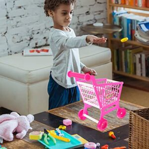 STOBOK Baby Push Car 1pc Mini Supermarket Cart Toys Simulated Shopping Cart for Kids Grocery Shopping Cart Store Trolley Pretend Play, Assembly Required, Ages 3+ Desk Topper