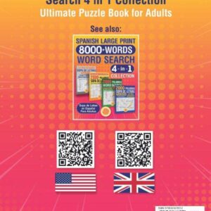 Large Print 8000+ Words Word Search 4 in 1 Collection: Ultimate Puzzle Book for Adults