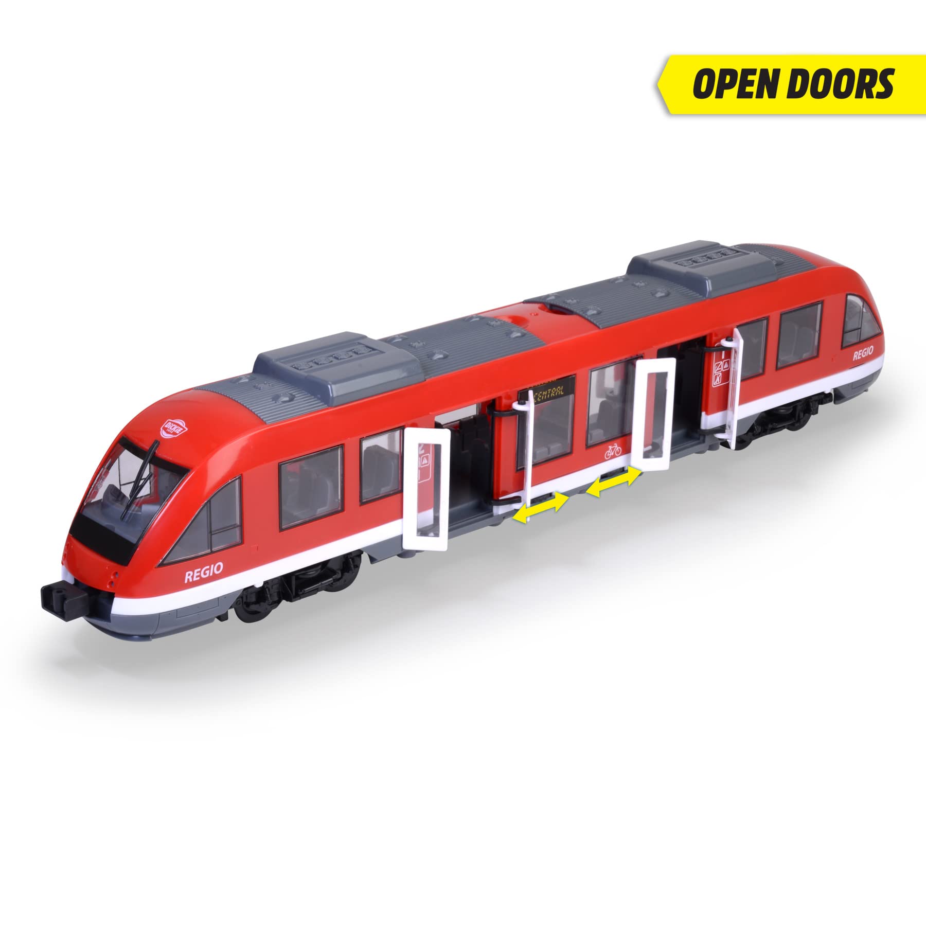 Dickie Toys 203748002ONL City Train Toy Vehicle, red