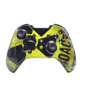 ETAMOON Wireless Gaming Controller compatible with Windows PC, USB Charging, LED Backlight (Black-yellow)