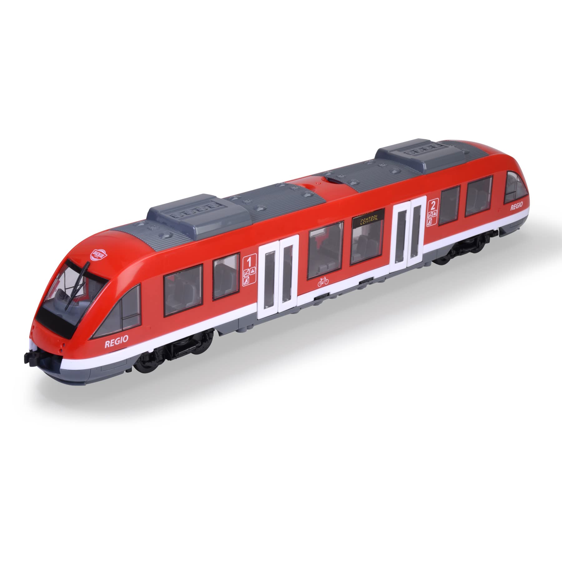 Dickie Toys 203748002ONL City Train Toy Vehicle, red