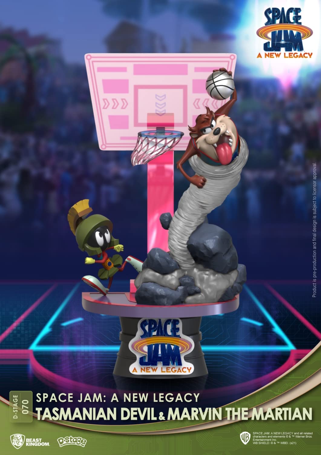 Beast Kingdom-DS-070-CB-SPACE JAM: A New Legacy-Tasmanian Devil & Marvin The Martian Close Box Figure