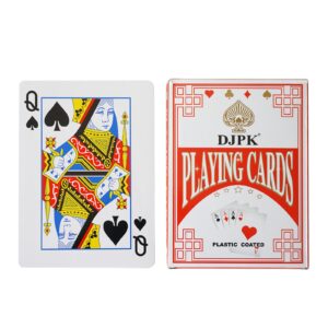 Yuanhe Jumbo Large Playing Cards - Giant Deck of Cards Oversized Full Deck Huge Poker for Casino Party Decorations, 5x7 inch