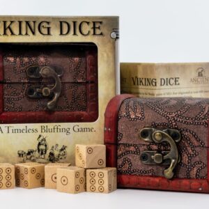 Ancient Toys Viking Dice from A Fast-paced Bluffing Game Similar to Liar’s Dice, Mia, Dudo and Perudo. Great Party Game That is Fun and Easy to Learn!…