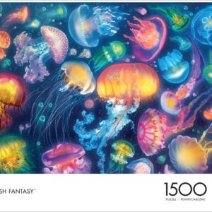 Buffalo Games - Eduard - Jellyfish Fantasy - 1500 Piece Jigsaw Puzzle for Adults Challenging Puzzle Perfect for Game Nights - Finished Puzzle Size is 38.50 x 26.50