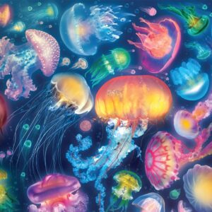 Buffalo Games - Eduard - Jellyfish Fantasy - 1500 Piece Jigsaw Puzzle for Adults Challenging Puzzle Perfect for Game Nights - Finished Puzzle Size is 38.50 x 26.50