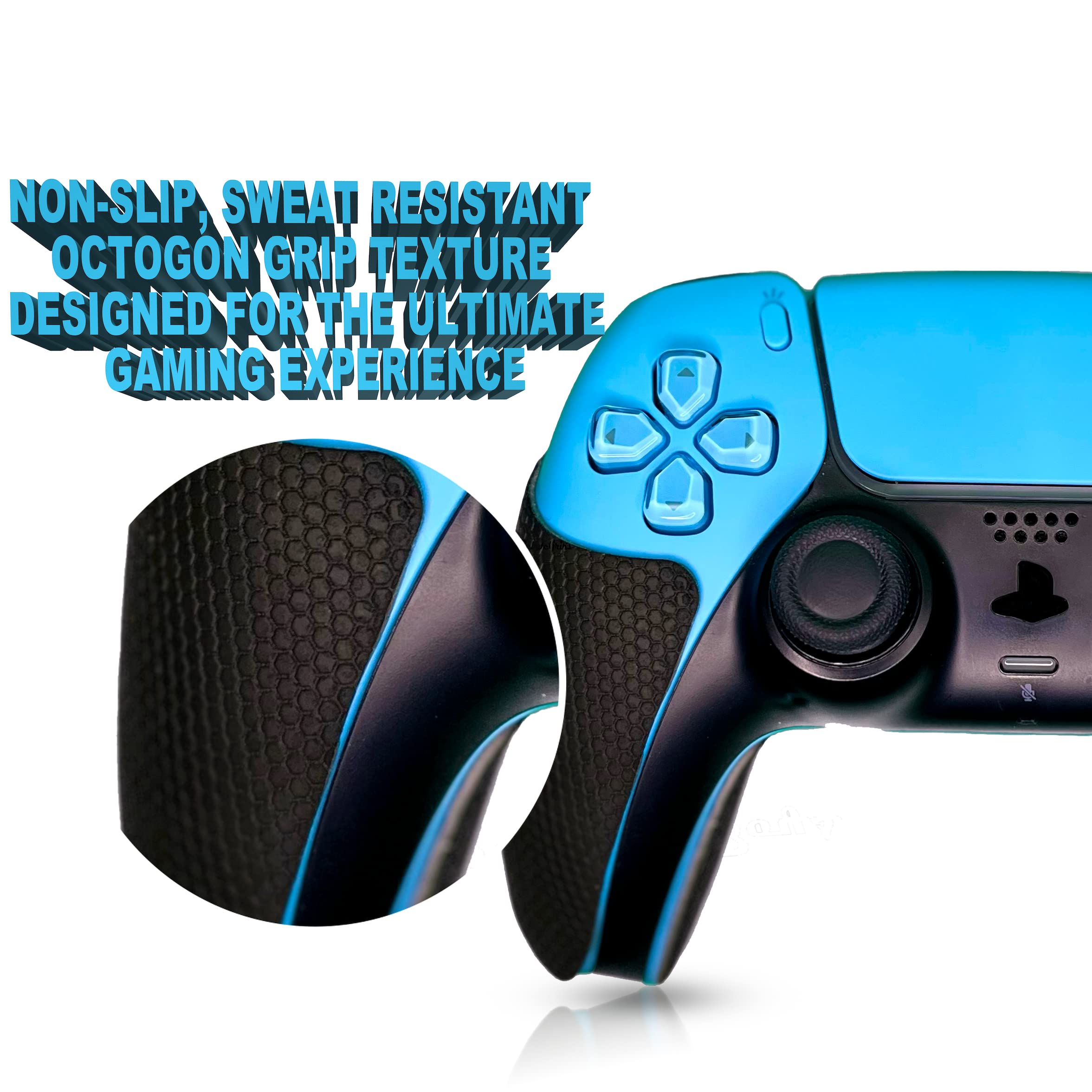 RebateGrips - Sweat-Resistant Controller Skins for PS5 Controller - PS5 Controller Grips, Breathable, Quick-Dry - PS5 Handle Grips