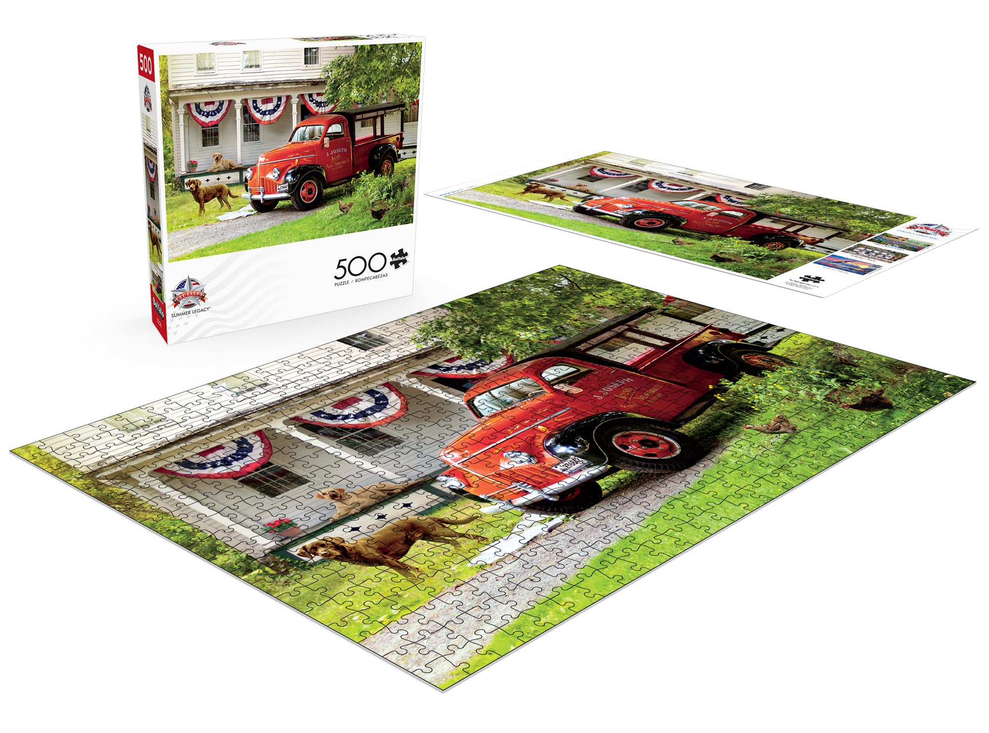 Buffalo Games - Greg Giordano - Summer Legacy - 500 Piece Jigsaw Puzzle for Adults Challenging Puzzle Perfect for Game Nights - Finished Puzzle Size is 21.25 x 15.00