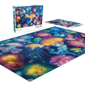 Buffalo Games - Eduard - Jellyfish Fantasy - 1500 Piece Jigsaw Puzzle for Adults Challenging Puzzle Perfect for Game Nights - Finished Puzzle Size is 38.50 x 26.50