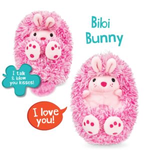 Curlimals Bibi The Bunny - Interactive, Animated, Talking, Giggling Toy Pet, Over 50 Sounds, 5" Plush - New 2023 - Best Birthday Toy Gifts for Boys and Girls