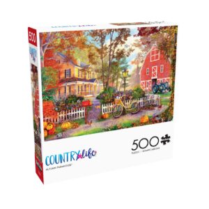 Buffalo Games - Country Life - Autumn Farmhouse - 500 Piece Jigsaw Puzzle