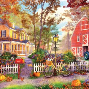 Buffalo Games - Country Life - Autumn Farmhouse - 500 Piece Jigsaw Puzzle