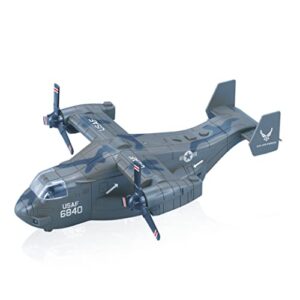 lollipop united states air force military helicopter, v-22 osprey airplane, 1:72 scale aircraft carrier model, battle/rescue helicopter toy w/sounds, 3+