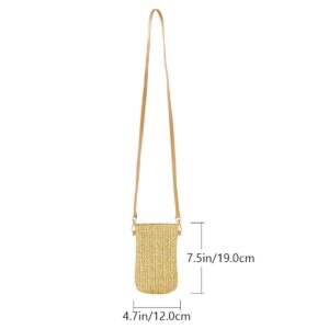 Gatuida Crossbody Purse 2 Pcs Cell Phone Shoulder Bag Travel Clip Messenger Pp Grass Cross Body Purse Small