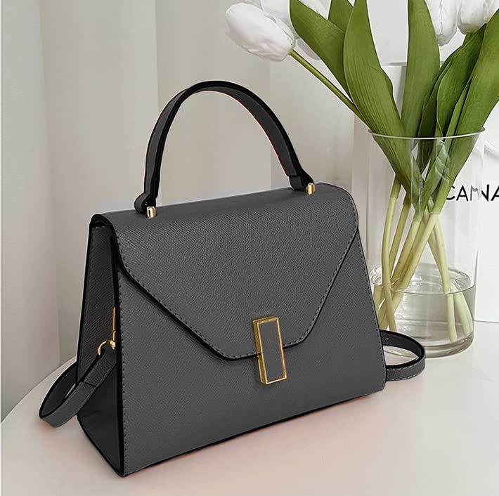 Women's shoulder bag Fashion messenger bag Large capacity leather bag Mobile phone bag Commuter bag (Black)