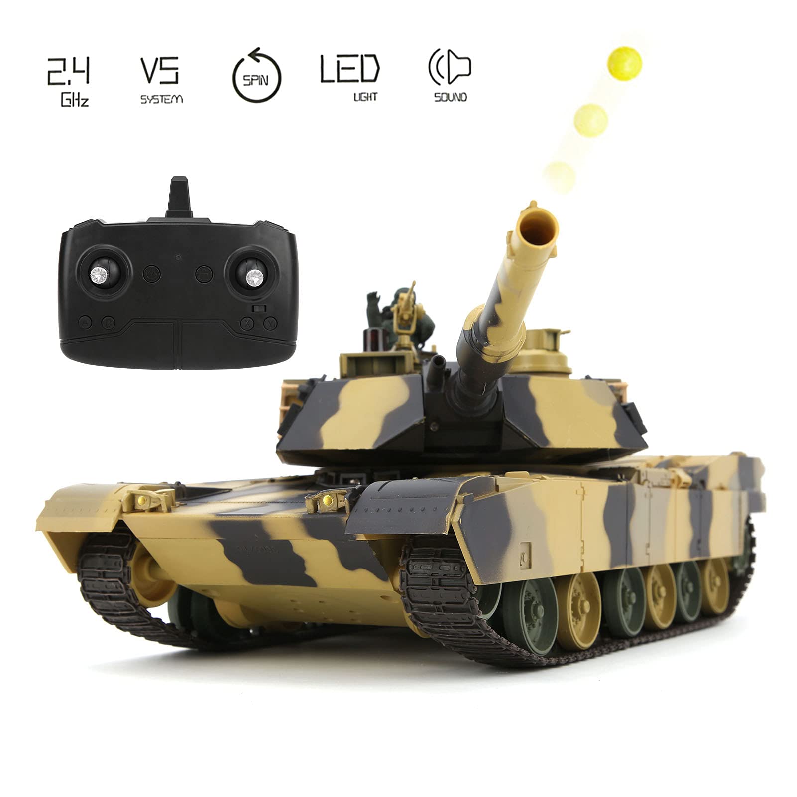 Remote Control 2 4Ghz 1/24 Scale case Military case Model Toy with Simulation Sounds for Boys and Girls, RC case Military Truck Vehicles RC Car, rc case Guns Army Toys Remote Control 1/24