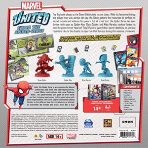 CMON Marvel United Enter The Spider-Verse Expansion | Tabletop Miniatures Game | Strategy Game | Cooperative Game for Adults and Kids | Ages 14+ | 1-4 Players | Avg. Playtime 40 Minutes | Made by CMON