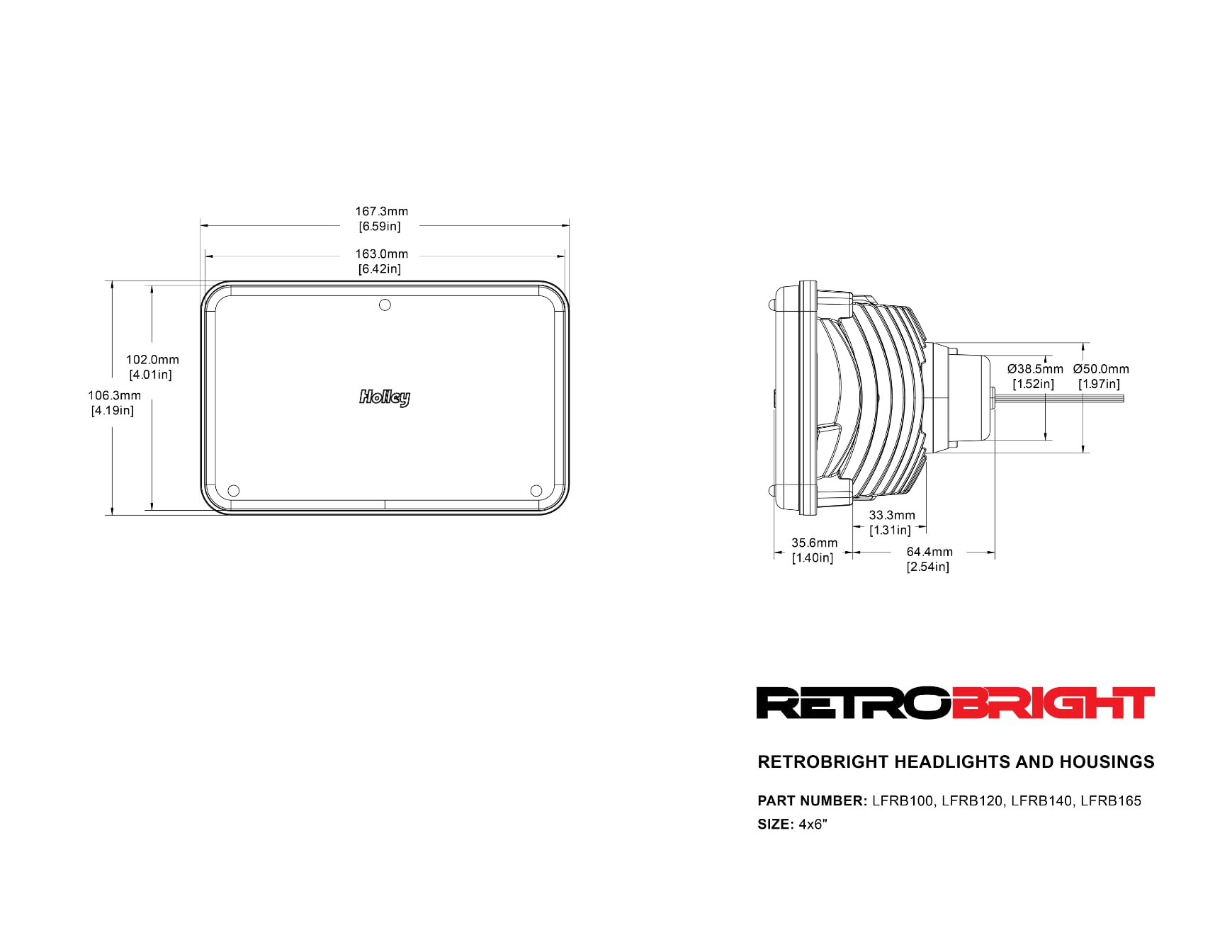 Retrobright - Retrobright Yellow Sealed 4X6 Rect Hb (LFRB101)