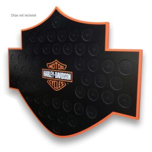 Harley-Davidson Bar & Shield Poker Chip Collector's Magnetic Frame 48 Count