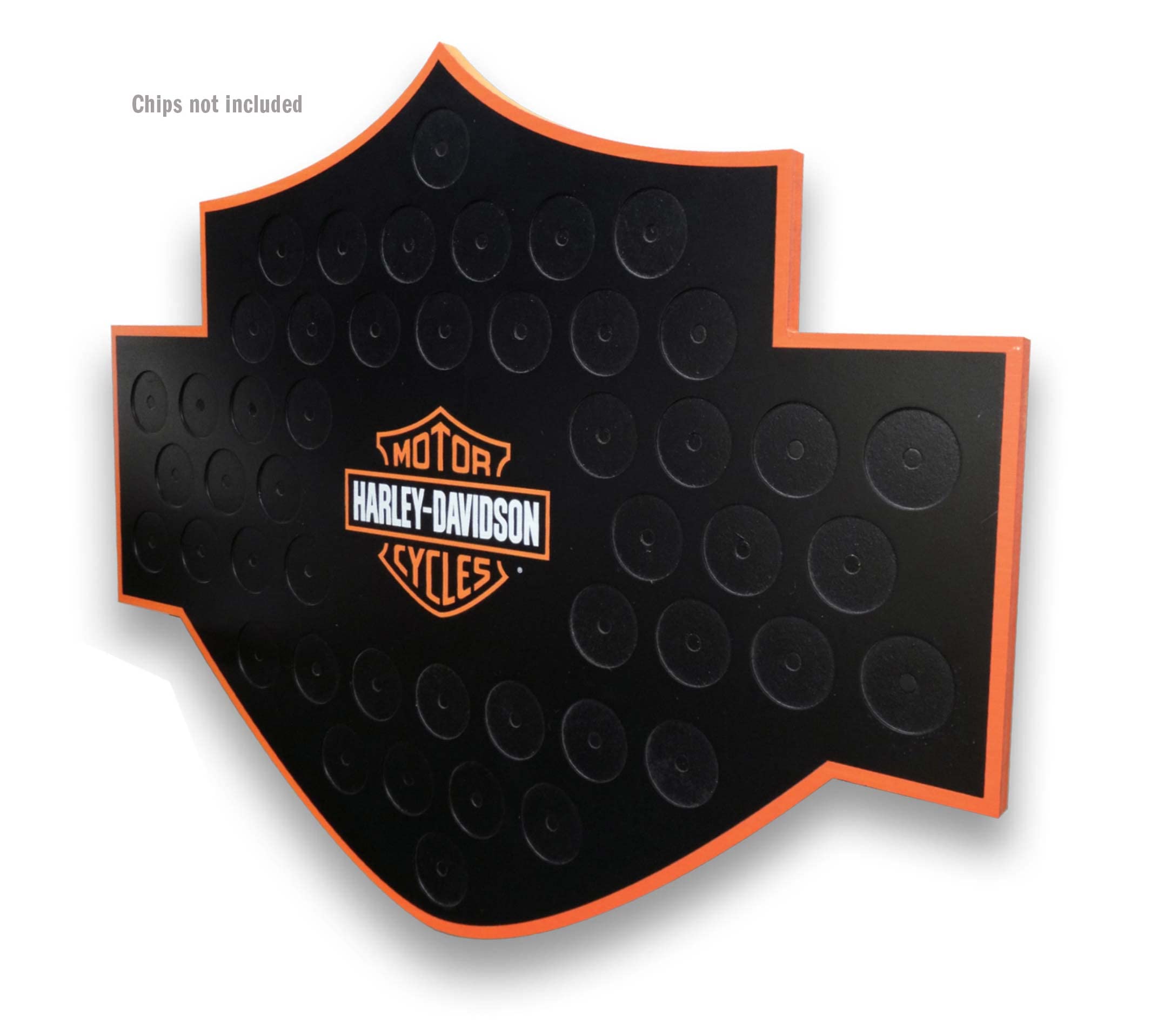 Harley-Davidson Bar & Shield Poker Chip Collector's Magnetic Frame 48 Count