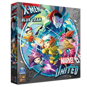 cmon marvel united x-men blue team expansion | tabletop miniatures game | strategy game | cooperative game for adults and kids | ages 14+ | 1-7 players | average playtime 40 minutes | made by cmon