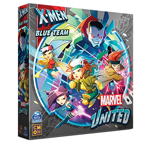 CMON Marvel United X-Men Blue Team Expansion | Tabletop Miniatures Game | Strategy Game | Cooperative Game for Adults and Kids | Ages 14+ | 1-7 Players | Average Playtime 40 Minutes | Made by CMON