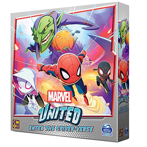 CMON Marvel United Enter The Spider-Verse Expansion | Tabletop Miniatures Game | Strategy Game | Cooperative Game for Adults and Kids | Ages 14+ | 1-4 Players | Avg. Playtime 40 Minutes | Made by CMON