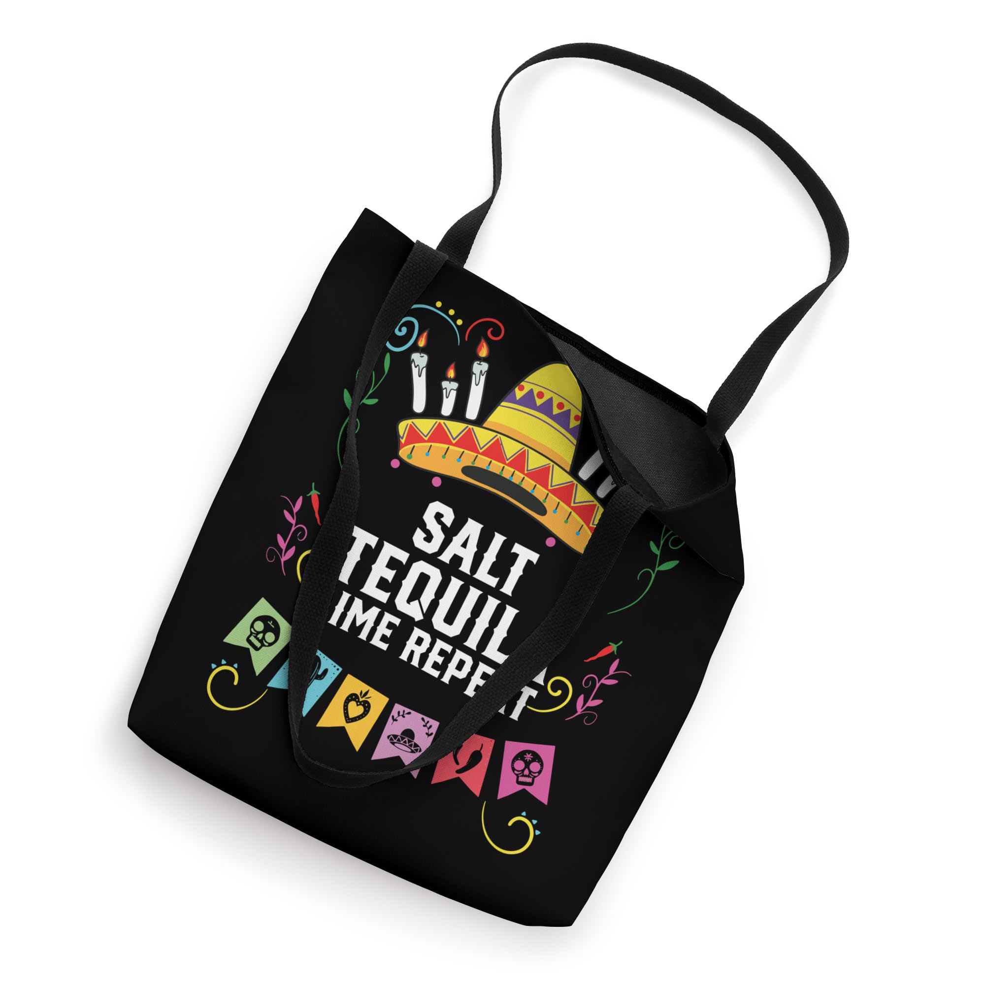 Salt Tequila Lime Repeat Alcoholic Tequila Drinker Tote Bag