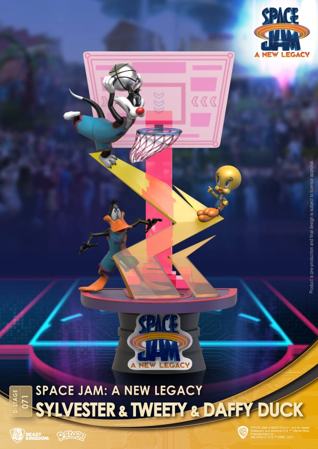 Beast Kingdom-DS-071-CB-SPACE JAM: A New Legacy -Sylvester & Tweety & Daffy Duck Closed Box Figure