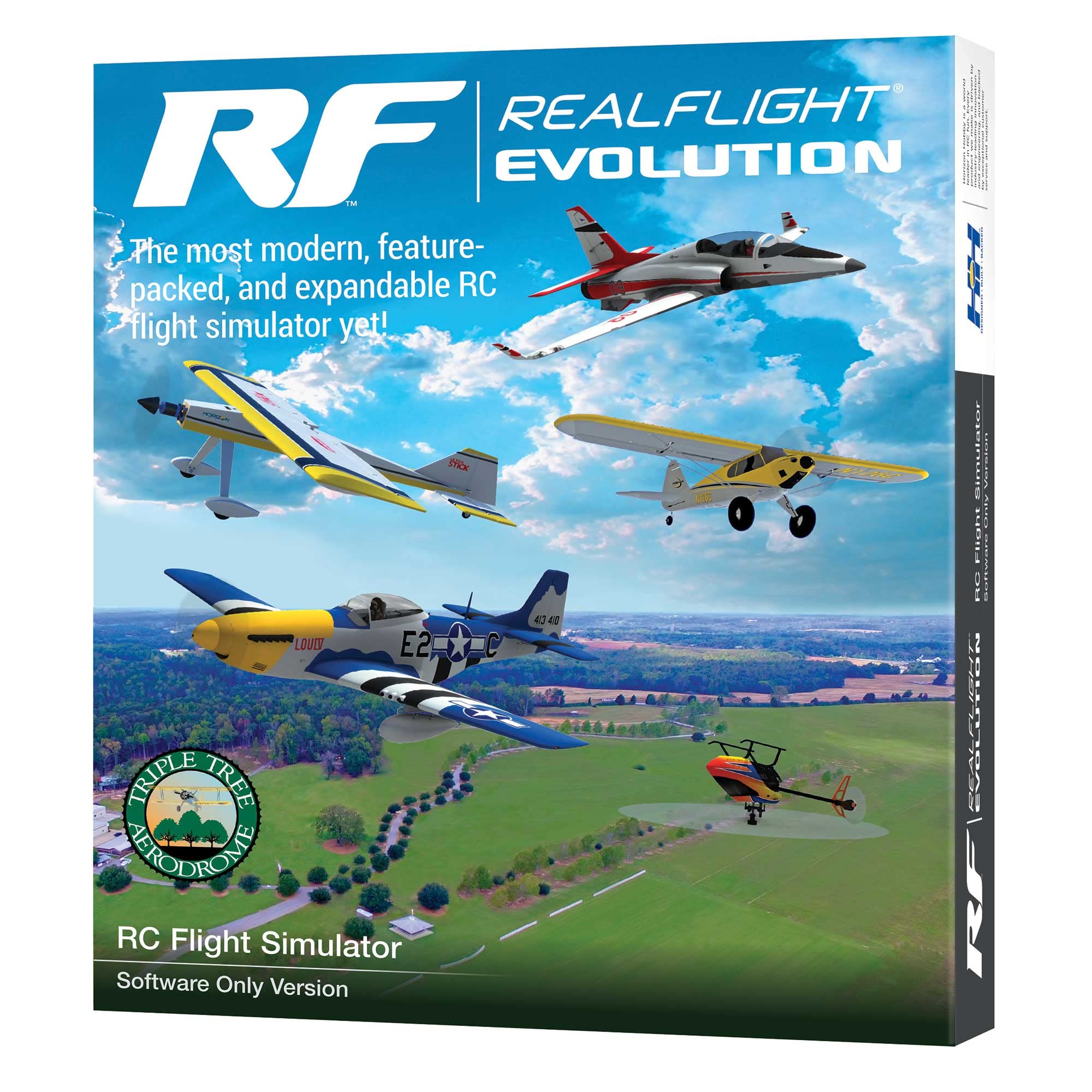 RealFlight Evolution RC Flight Simulator Software Only RFL2001 Air/Heli Simulators Compatible with VR headsets Online Multiplayer Options