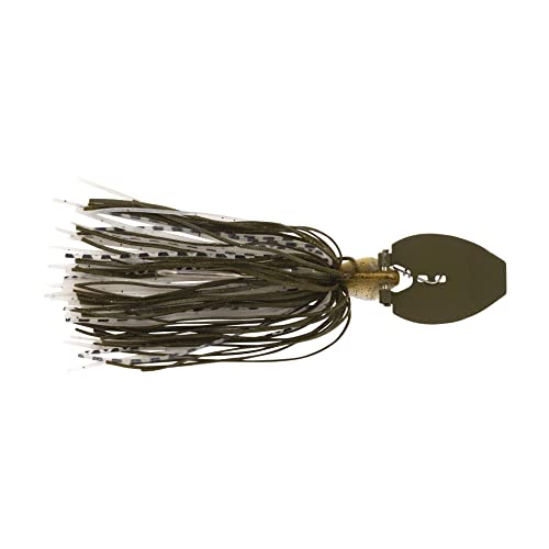 Berkley SlobberKnocker Fishing Jig, Green Pumpkin Shad, 3/8 oz