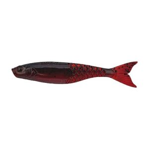 Berkley PowerBait PowerStinger Fishing Soft Bait, Ghost Red Craw, 4 1/4"