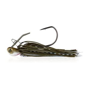 berkley slobberknocker fishing jig, green pumpkin shad, 3/8 oz