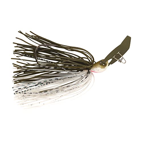 Berkley SlobberKnocker Fishing Jig, Green Pumpkin Shad, 3/8 oz