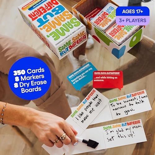 WHAT DO YOU MEME? Same Same But Different - The Party Game of Double Entendres – Adult Card Games for Game Night