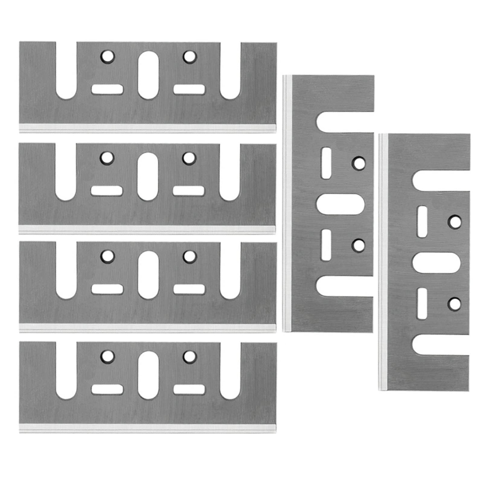 6 Pcs 3-1/4 Inch Hand Planer Blades, 82mm Re-sharpenable Blades Replacement for Makita KP0810,1900B, Dewalt DCP580, DW6655,Bosch 1594 and Most Handheld Planer