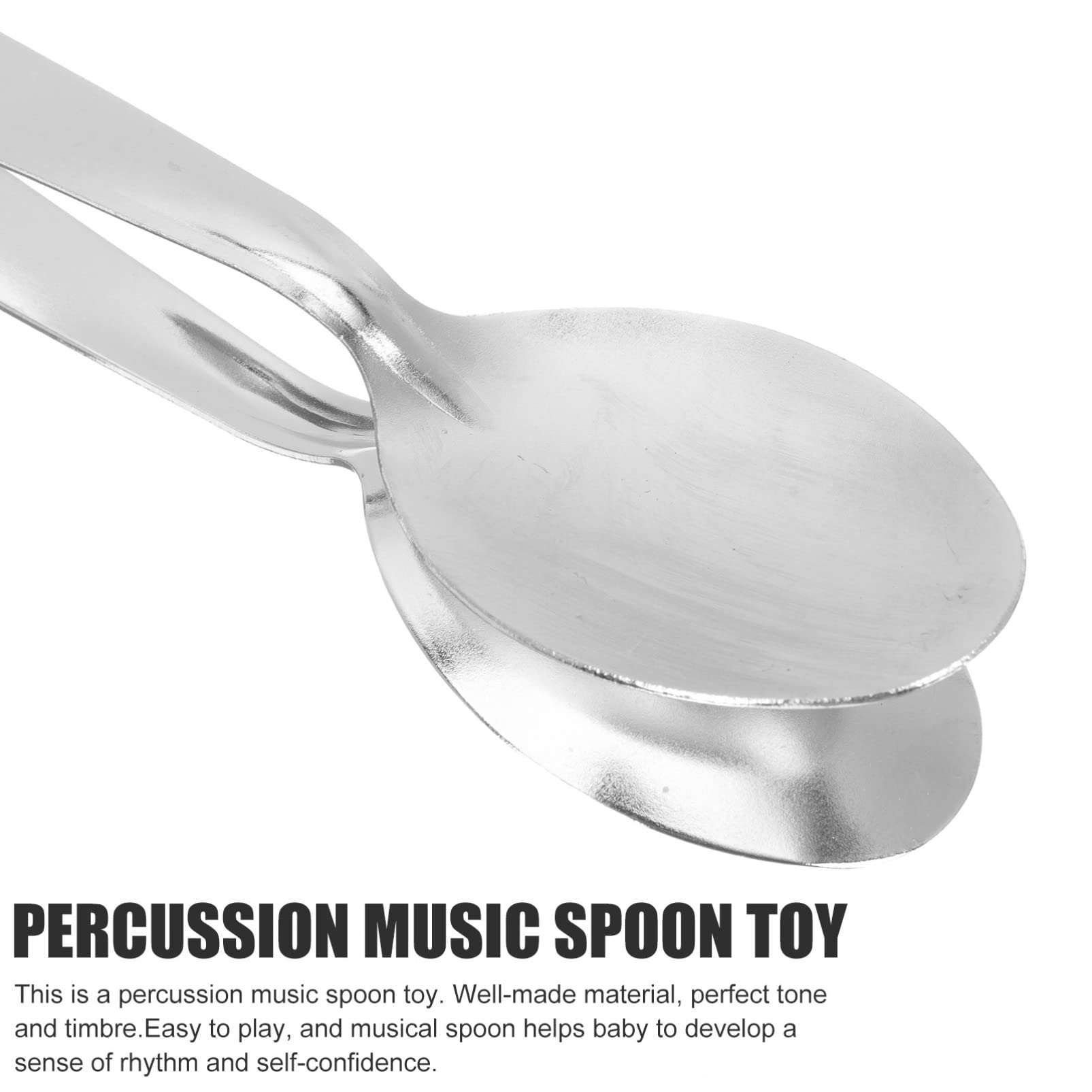 5pcs Spoon Castanets Funny Percussion Toy Kid Performance Instrument Music Education Toys Percussion Playthings Musical Instrument Musical Education Toy Music Toy Kid Musical Spoon