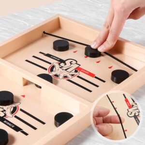 Fast Sling Puck Game, Hockey Game, Slingshot Games Toy, Table Desktop Battle, Winner Board Games Family Interactive Game for Kids Adults