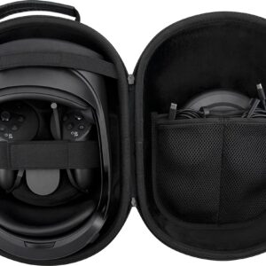 Hard Carrying Case Compatible with Quest Pro Accessories VR Headset with all in one storage, Touch Controllers and Other Accessories, Ultra-Sleek Design for Travel and Storage