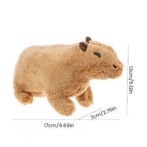 Eummy Capybara Plush Toy, Capybara Stuffed Animal, Cartoon Brown Capybara Plushie Soft Small Stuffed Cute Plushies Wild Animals Capybara Birthday Valentines Day Decorations Giving for Kids/Her