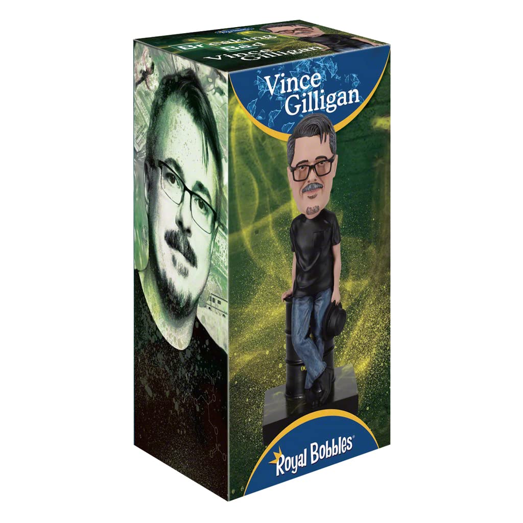 Royal Bobbles Vince Gilligan Executive Producer and Director of AMC's Breaking Bad Collectible Bobblehead Statue