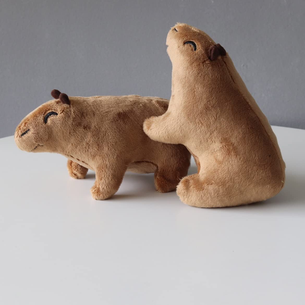 Eummy Capybara Plush Toy, Capybara Stuffed Animal, Cartoon Brown Capybara Plushie Soft Small Stuffed Cute Plushies Wild Animals Capybara Birthday Valentines Day Decorations Giving for Kids/Her