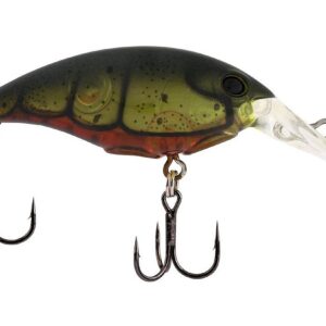 Berkley Money Badger Fishing Lure, Ghost Green Craw, 1/3 oz, 2.5in | 6.25cm, Hybrid Baitfish-Crayfish Design, Patented FlashDisc Technology, Equipped with Sharp Fusion19 Hooks